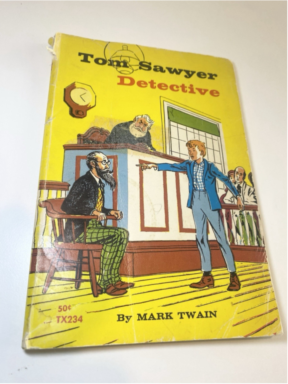 1968 Tom Sawyer Detective Mark Twain Scholastic SBS TX234 Vintage Paperback Book